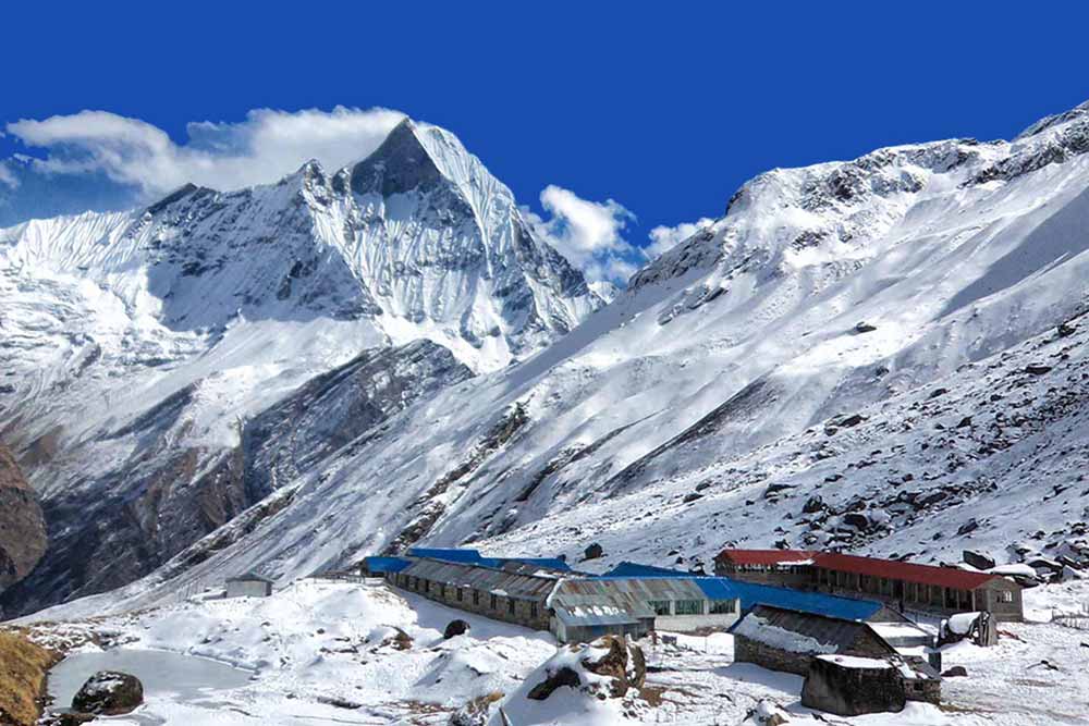 annapurna helicopter tour, annapurna base camp trek