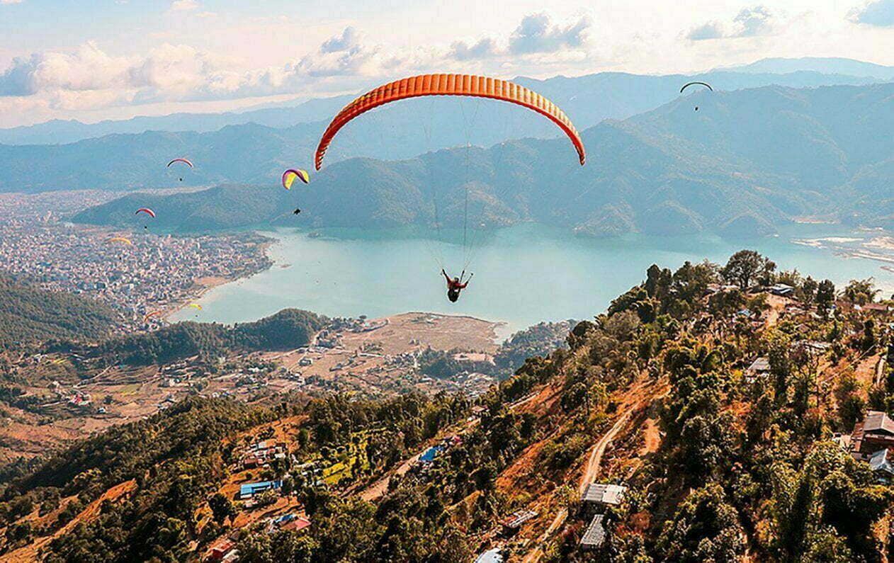 paragliding in pokhara